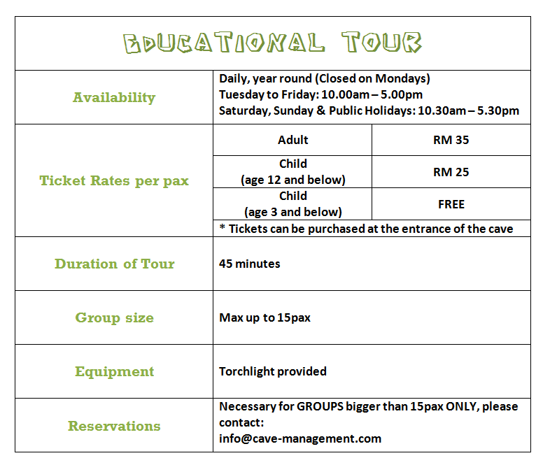 Educational Tour details. 